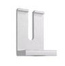 IronRidge QM-LF-M1 (L-Foot Open Slotted, Mill), Quick Mount Single Slot L-Foot Only, Mill Finish — side angle
