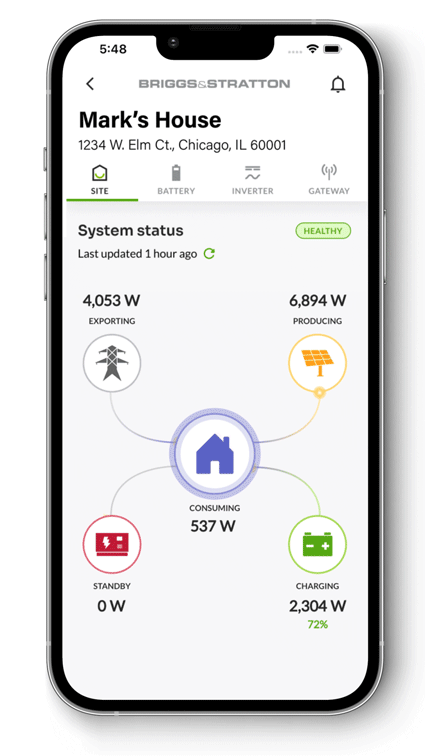 Briggs & Stratton SimpliPHI EnergyTrak Control System for Lithium Batteries
