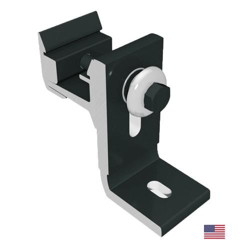 SnapNrack Ultra Rail 90° All-Purpose L-Foot Bracket - Black (Made in USA) - 242-01239-USA