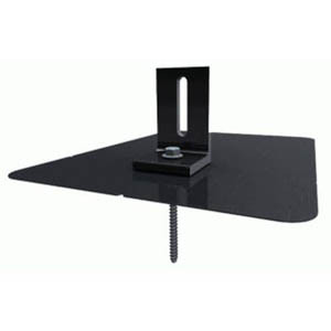 IronRidge Quickmount QM-LM-01-B1 Black 9 X 12 - Flashing With L-foot