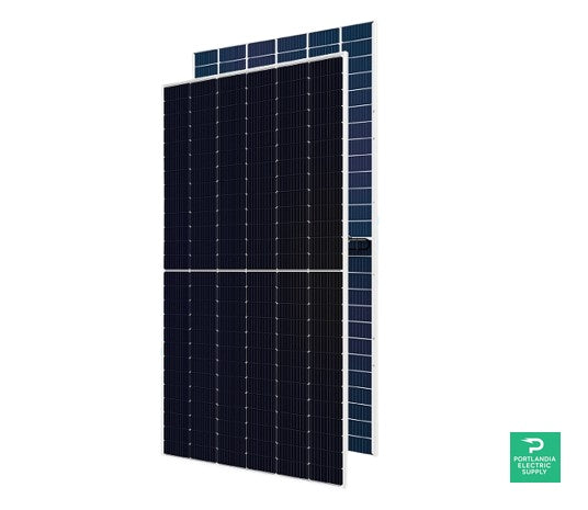 Hyundai HiS-S585OJ 585W Clear on Transparent156 Half-Cell Bifacial Solar Panel
