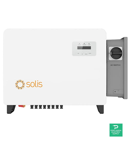 Solis 50kW 3-Phase 4-MPPT W/Fan 480VAC Inverter - 50K-US-F-LSW-SPRT — PES Supply
