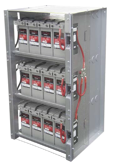Outback Power IBR-3-48-175-LI Integrated Battery Rack Systems — side angle