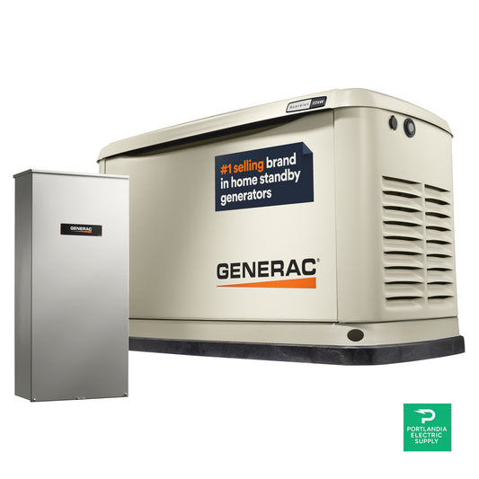 Generac 22/19.5kW Air-Cooled Standby Generator, Alum Enclosure, 200 SE (not CUL) 7043 — PES Supply