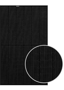 Bluesun - 415W - Black Mono-Facial Perc Solar Panel - Pallet Only - BSM415M10-54HPH