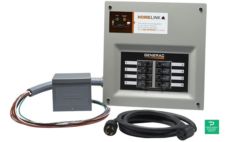 Generac 30 HomeLink MTS Kit (resin PIB), 8-10 circuits, flush or surface mount, NEMA 1 — PES Supply