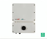 SolarEdge SE3000H-US inverter front view, white enclosure with HD-Wave branding