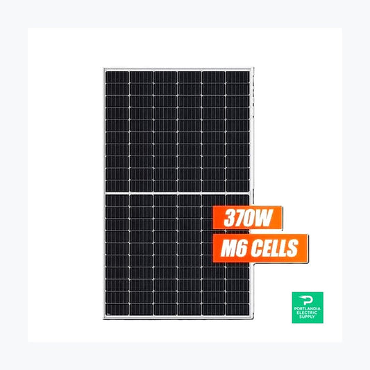 Bluesun 370W Black ON Black 120 HALF-CELL MONO Solar Panel - BSM370M-60HPH