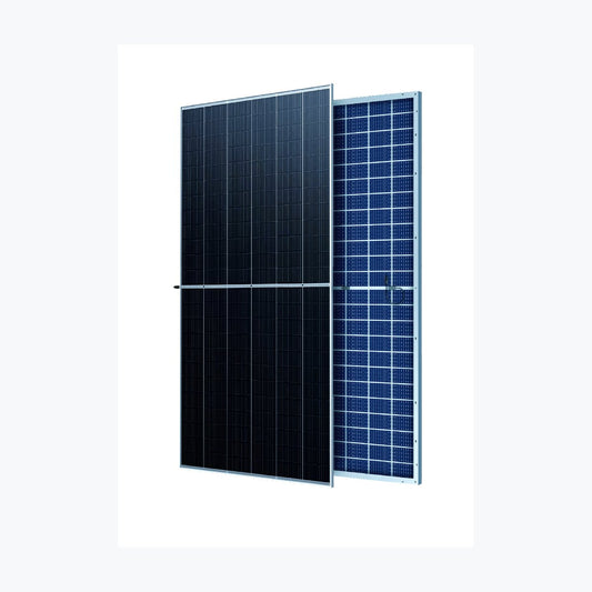 Hanersun HN18-72HT 580W solar panel — official front/rear module render