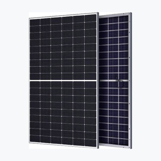 Hanersun HN18N-54HT 425W solar panel — official front/rear module render