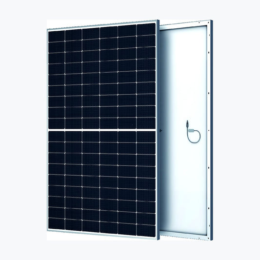 Hanersun HN18-54H 435W solar panel — official front/rear module render