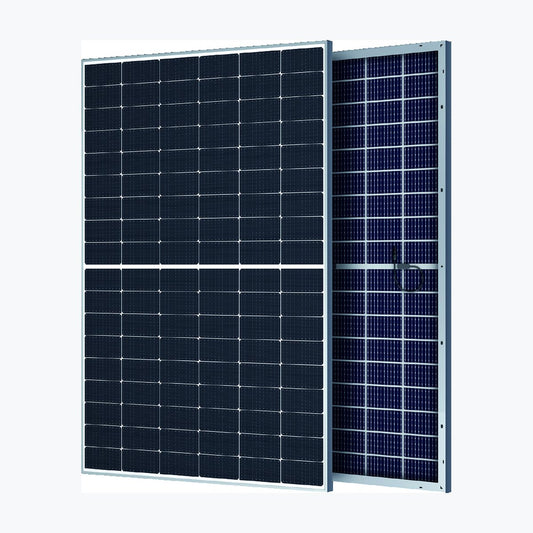 Hanersun HN18-54HT 420W solar panel — official front/rear module render