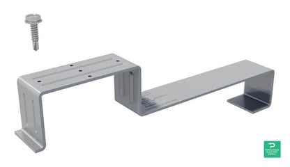 IronRidge Classic Conduit Composition Mount QMCC-A-12, 9" x 12", Mill — PES Supply