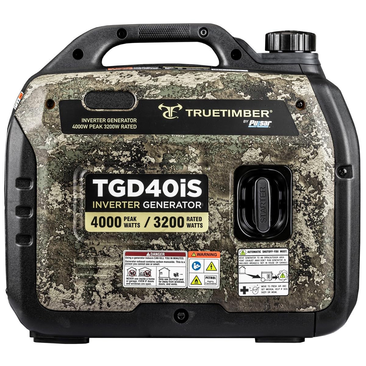 Pulsar True Timber Camo Portable Inverter Generator - TGD40iS, view 3