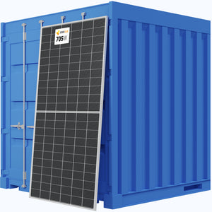 ZNShine Solar 705W Solar Panel 132 Cell Bifacial ZXM8-GPLDD132-705 Commercial 496 panels per Container (Truckload)