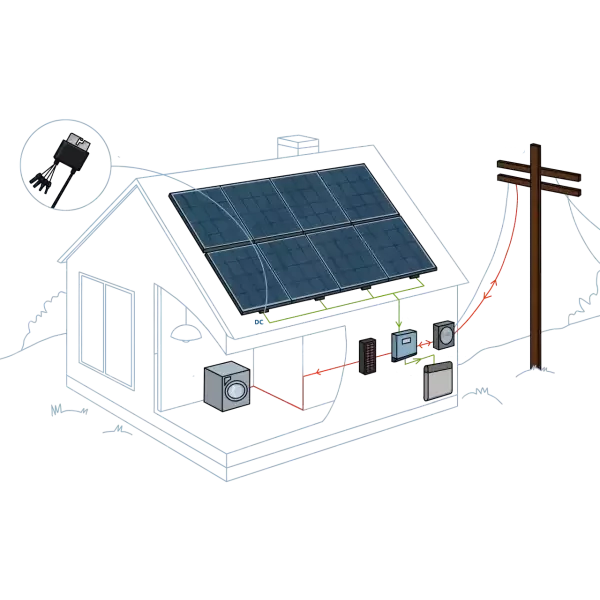 PES Solar Energy Kits - Hybrid - 8 kW | Portlandia Electric Supply