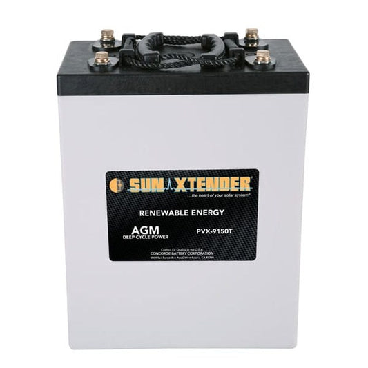 Concorde SunXtender PVX-9150T AGM Deep Cycle Solar Battery 2v 915 AH (24hr)