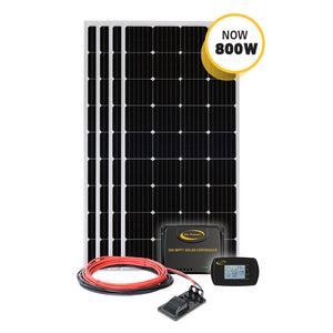 Go Power! SOLAR-AE-4: 800 WATT SOLAR ALL ELECTRIC KIT WITH 2 x 30A MPPT + RVC - SOLAR ONLY
