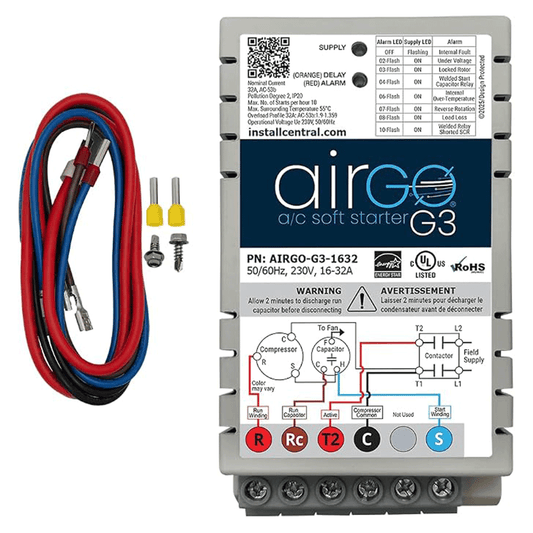 AIRGO G3 8–16A Soft Start Controller for HVAC Systems, Up to 3 Ton
