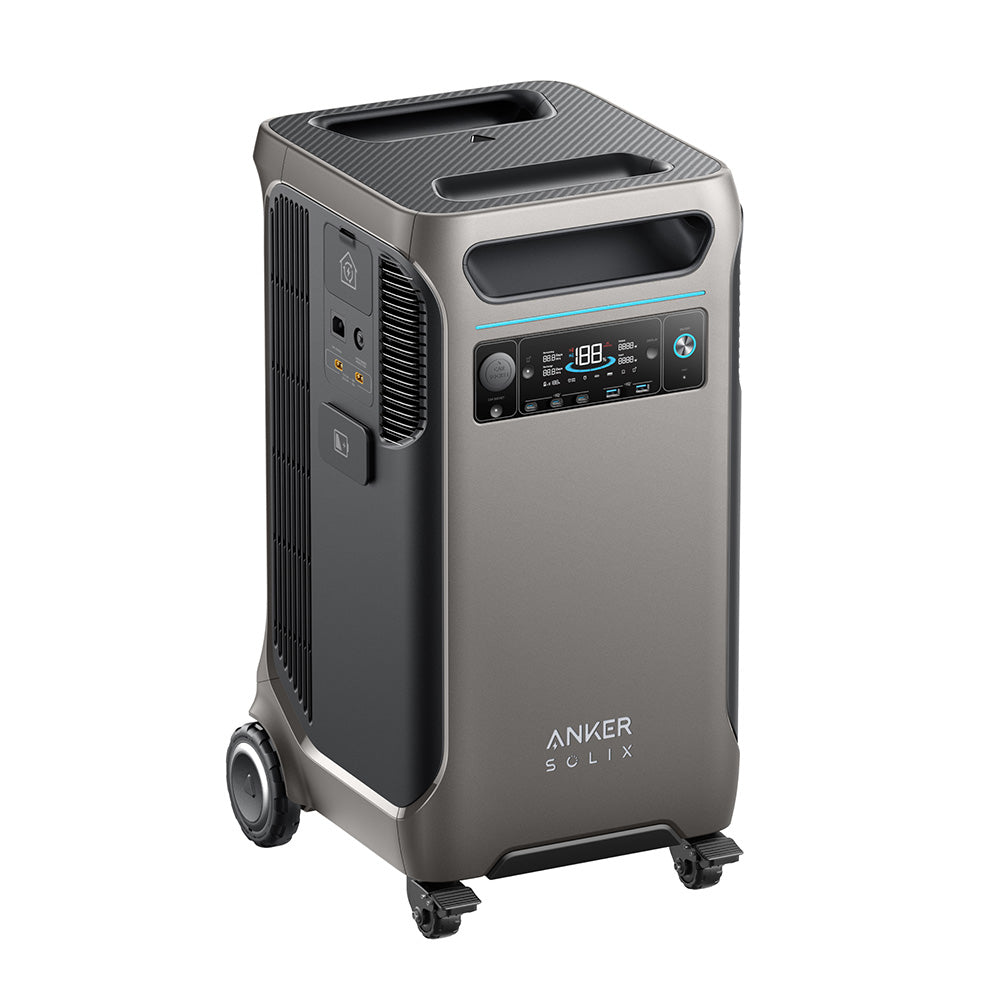 Anker SOLIX F3800 6000W Output/9000W Peak Portable Power Station for Home Emergency Backup, RVs, Backyard