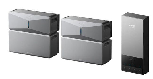 Anker SOLIX B17E1142 2-Set E10 Automatic Backup Kits | 12kWh LiFePO4 Battery | 10-30kW Turbo Output | Smart Grid & Storm-Guard