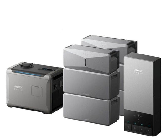 Anker SOLIX B17E114E 2-Set E10 Automatic Infinite Backup Kit | 24kWh LiFePO4 Battery | 10-30kW Turbo Output | 5X Backup Time | Smart Grid & Storm-Guard