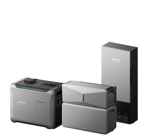 Anker SOLIX G17E1145 E10 Automatic Infinite Backup Kit | 6kWh LiFePO4 Battery | 10-30kW Turbo Output | 5X Backup Time | Smart Grid & Storm-Guard