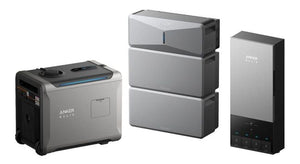 Anker SOLIX G17E114C E10 Automatic Infinite Backup Kit | 12kWh LiFePO4 Battery | 10-30kW Turbo Output | 5X Backup Time | Smart Grid & Storm-Guard