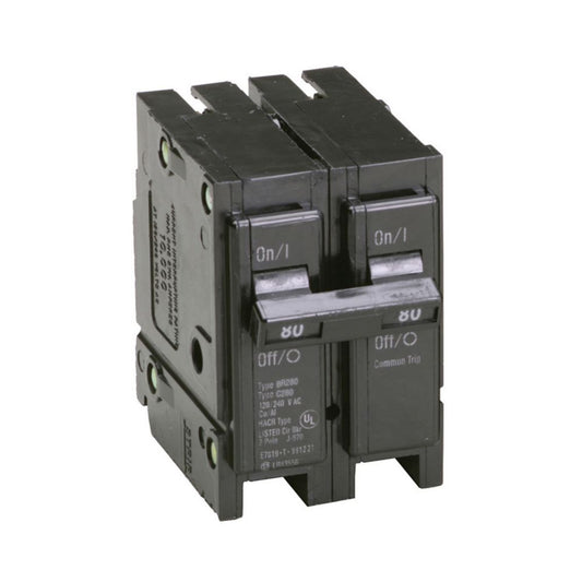 Eaton BR280	TYPE BR BREAKER 80A/2 POLE 120/240V