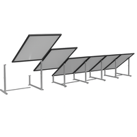 IntegraRack IR-40FSAC BallastRack Solar Module Ground Mount | Fixed Adjustable Angle | Black Composite & Zinc Electroplated Steel