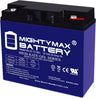 Mighty Max ML22-12GEL 12V 22 AH GEL Rechargeable Maintenance Free SLA AGM Battery