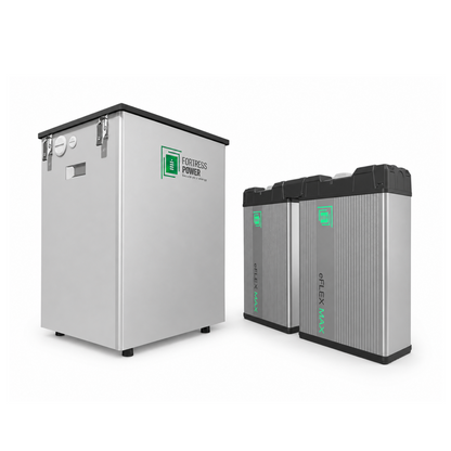 10.8kWh Battery Solar Kit - (2) Fortress eFlex Max + DuraRack Mini Battery Solar Bundle - Fortress Power Solar Bundles