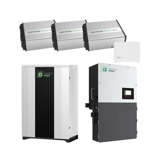 Fortress Envy 12kW + 3× eFlex + DuraRack + Guardian