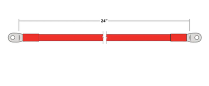 2/0 - 24" UL Cable (Red)