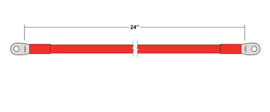 2/0 - 24" UL Cable (Red)