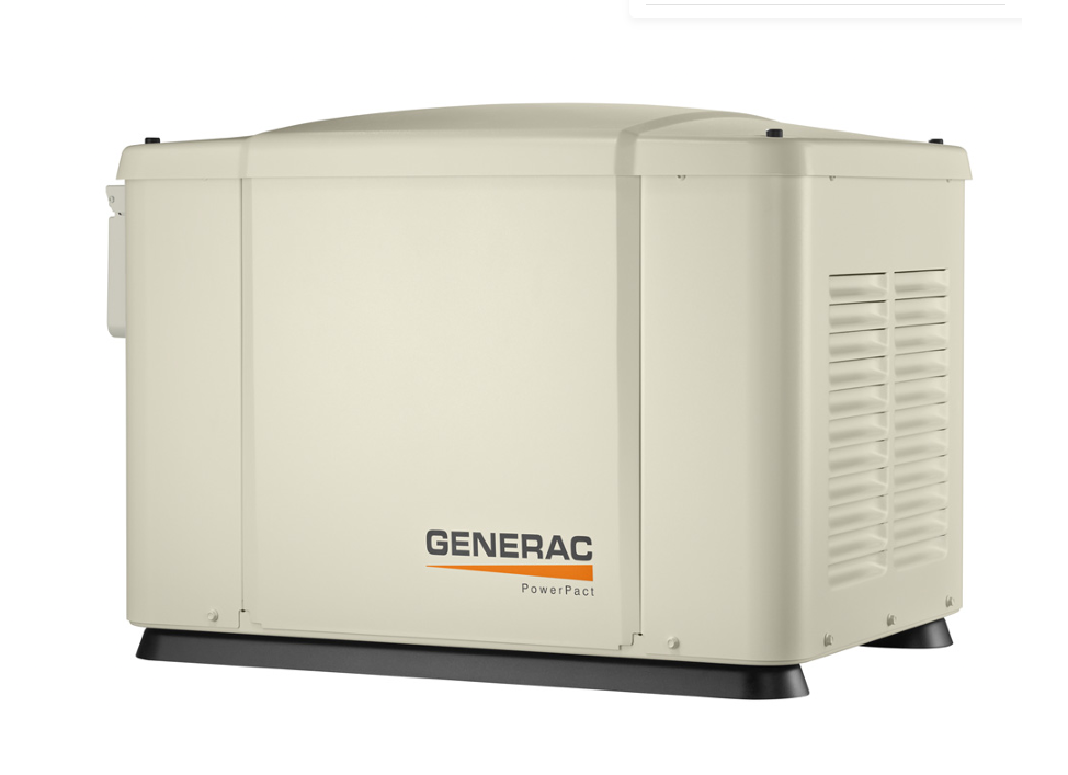 Generac Powerpact 7.5Kw Home Backup Air-Cooled Gas Engine Generator in Steel Enclosure - G006998-1