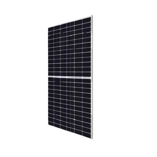 Canadian Solar Hiku CS3W-440MS 440W Clear On Black 144 Half-cell Mono Solar Panel — side angle