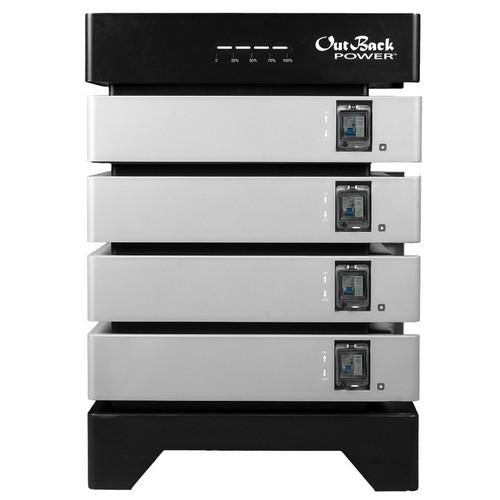 Outback Power 20.48kWh EnergyCell 5 Stackable Heated Lithium Battery - 4 Stack EC-FE5148
