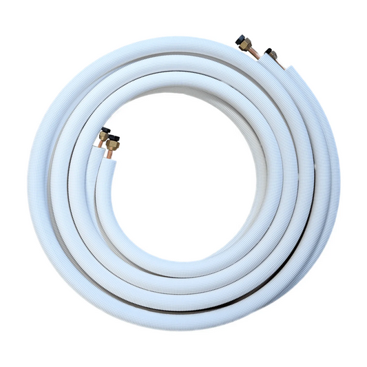 ECOSOLARIS Insulated Copper Line Set - 1/4'' and 3/8" - Standard 16FT SCA-LINESET-W-TWIN-1/4x3/8-16FT