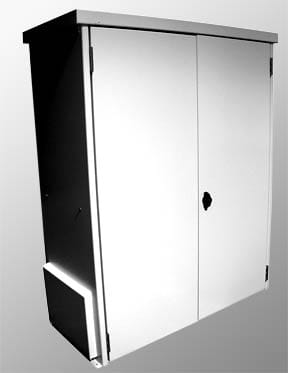 Midnite MNBE-D Steel Battery Box Enclosure — side angle