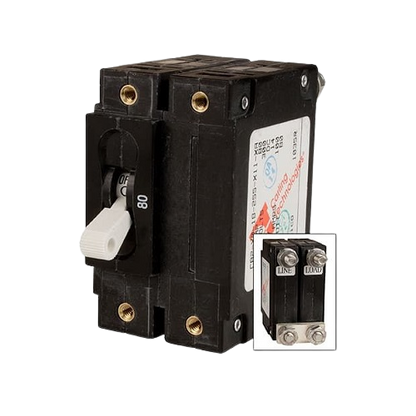 MidNite Solar MNEDC30-300 30A 300VDC Non-Polarized Panel Mount Circuit Breaker