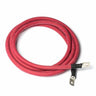 4/0 2' Red Battery Inverter Cable 2 lugs — side angle