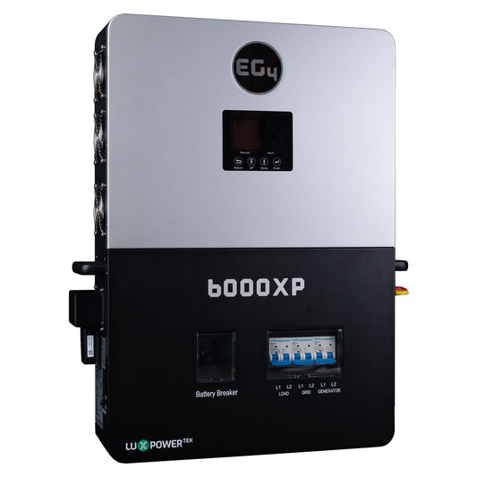 EG4 Electronics 6000XP 8000W PV Input 6kW Output 480V VOC Input 48V 120/240V Split Phase All-In-One Off-Grid Solar Inverter