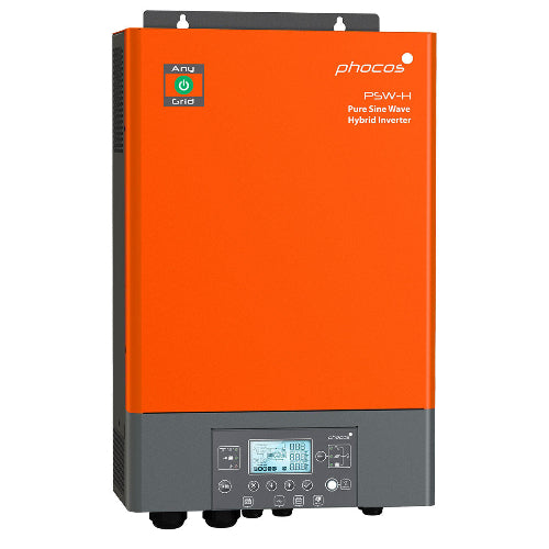 Phocos 6.5kW / 6500W Any-Grid Hybrid Inverter Charger PSW-H-6.5KW-120/48V
