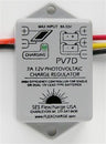 Flexcharge PV7D 7A 12V Marine/RV charge controller for dual battery banks — side angle