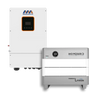 Megarevo 10kW Hybrid Inverter R10KLNA + HomeGrid Stack'd 9.6 kWh - (2) 48V Lithium Battery Bundle