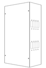 Medium Breaker Box for 8 panel mount breakers