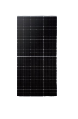 Solar panel with grid pattern on a white background