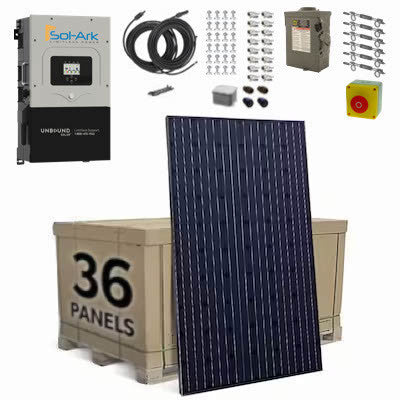 3000W Flexpower Grid Tied Emergency Solar Electric System 48VDC/120VAC