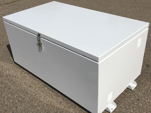 Aluminum Chest Style Battery Box Enclosure for 6 x L16 or S530 Batteries